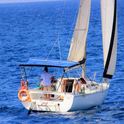 			Tenerife Sailing Boat Rental Galatea back - Sailing Boat Rental Tenerife with Galatea