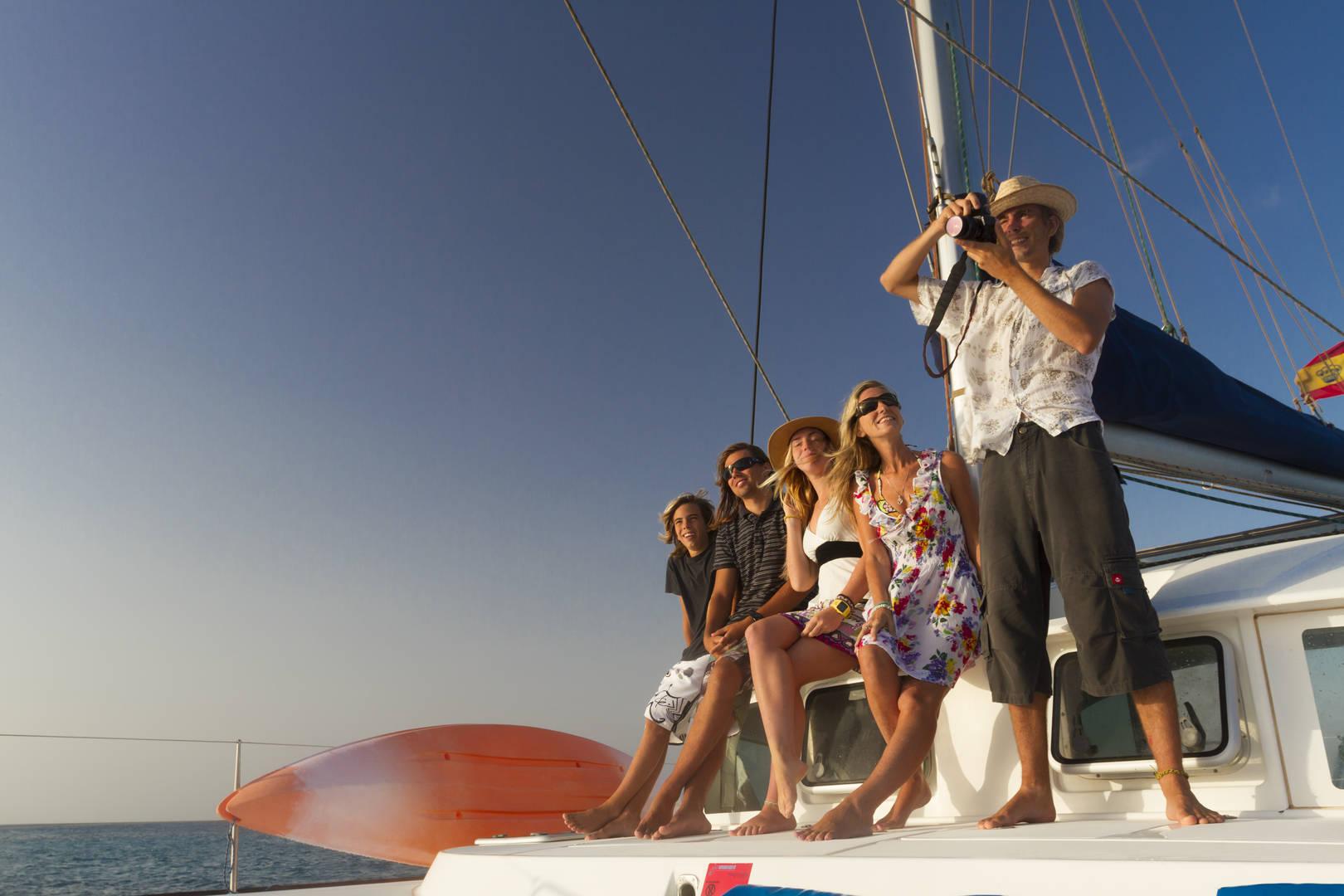 Boat rentals for groups in Tenerife: private catamaran day at sea