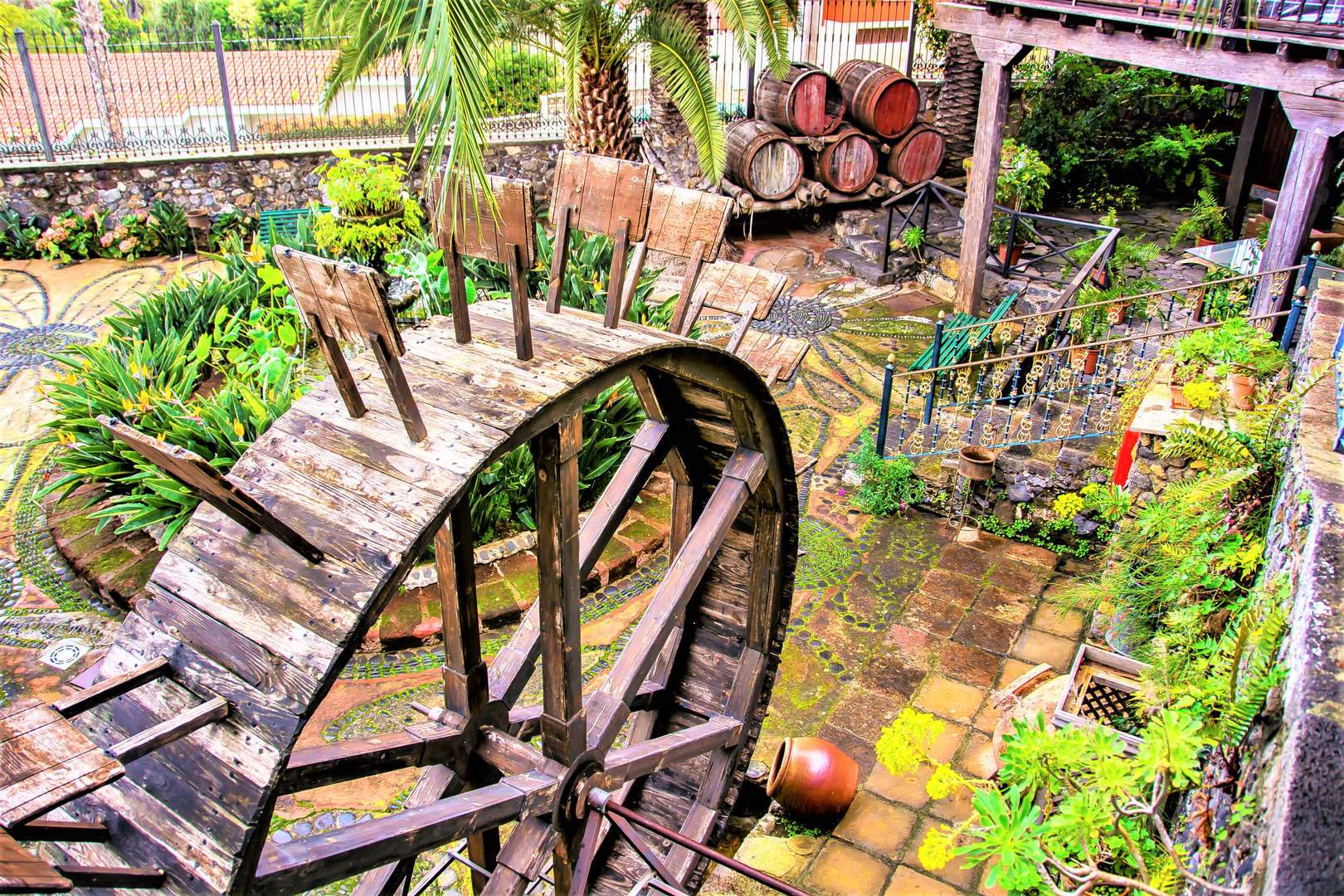 Aussichtspunkt von La Orotava mit Blick auf das Orotava-Tal und den Teide