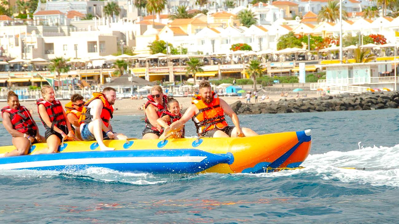 banana boat tenerife ride