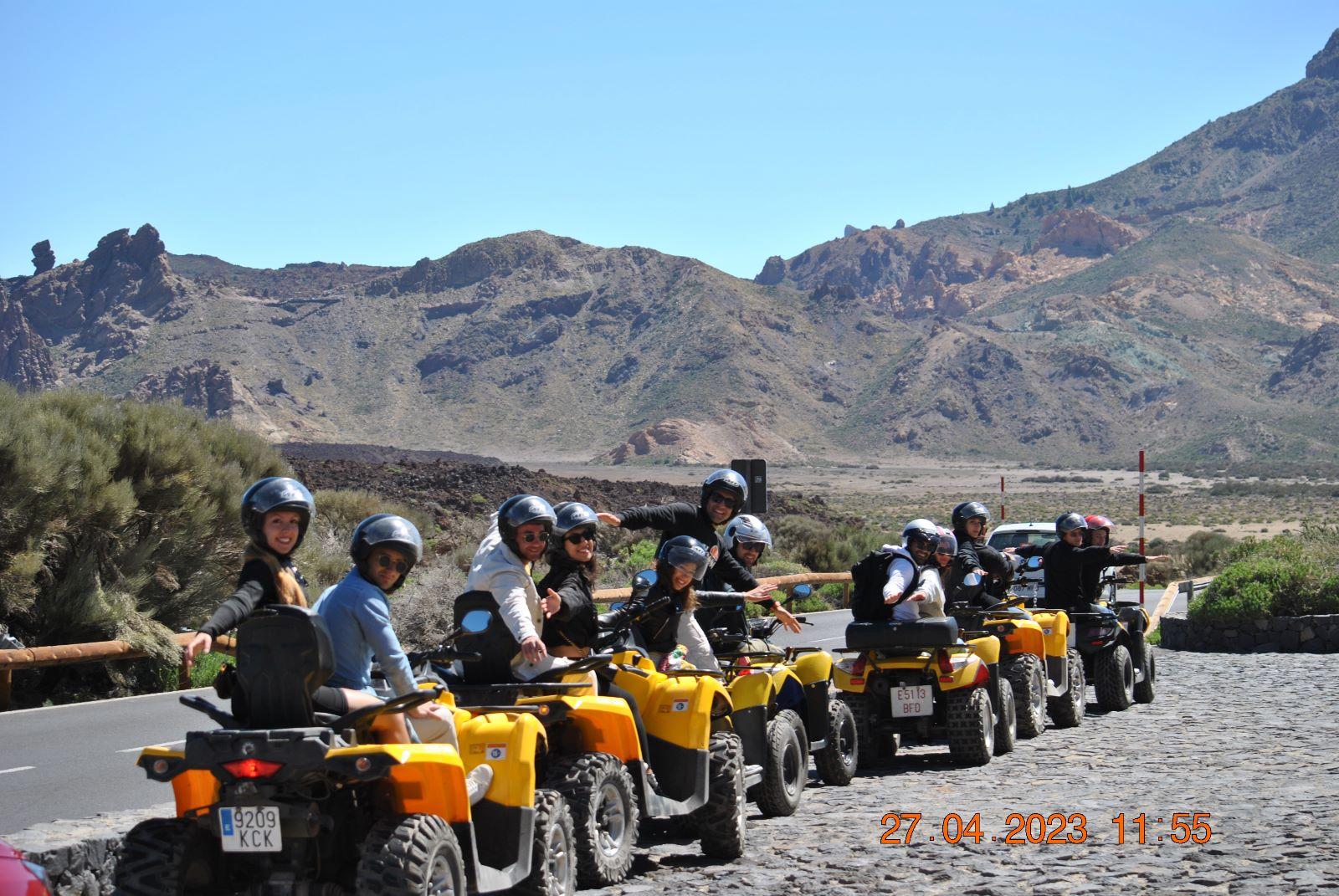 Quad rides for groups in Tenerife South: volcanic landscapes and scenic routes