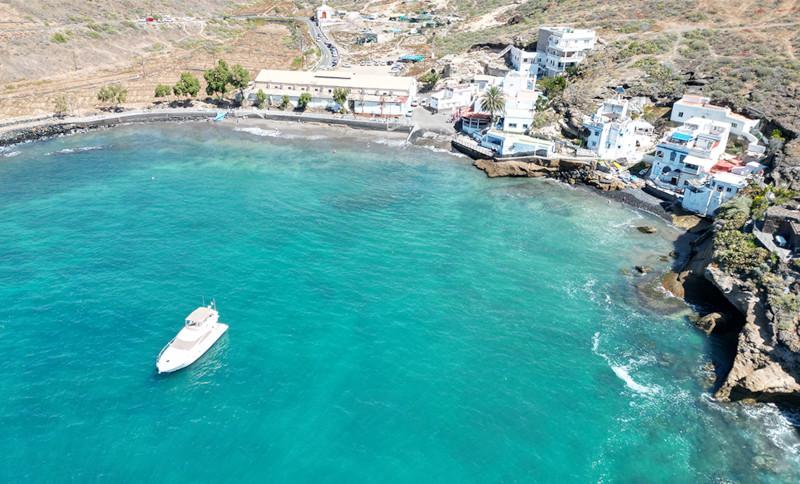 Astondoa 46 yacht cruising Tenerife coastline