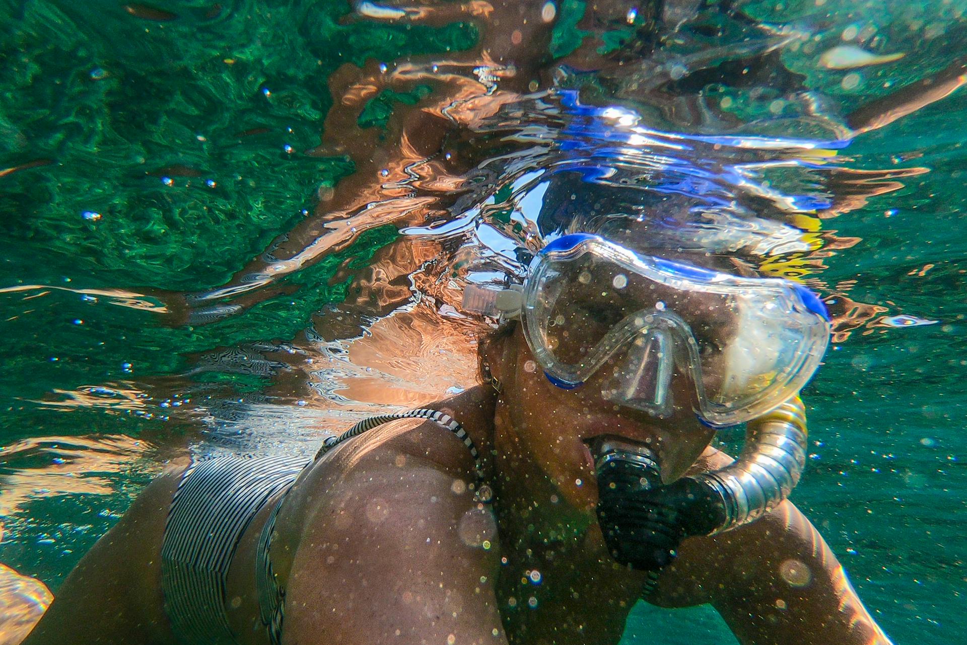 person snorkeling fuerteventura